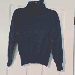 Vintage Evan Picone Blue Lambswool Angora Sweater